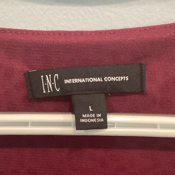 INC Womens Sleeveless Top Size Large Leopard Print Pink Purple V-neck Shirt Y2K - Picture 4 of 8